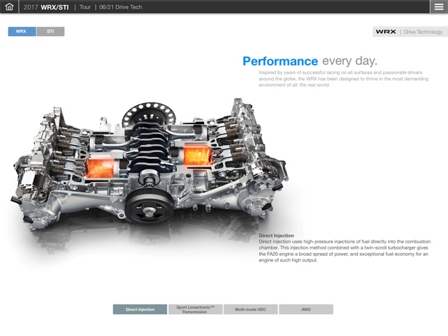 Official 2017 Subaru WRX & WRX STI Guided Tour App(圖4)-速報App