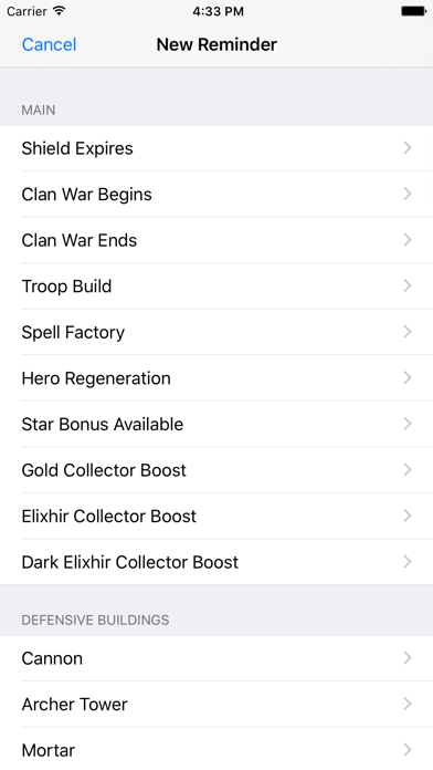 How to cancel & delete Clash Reminders from iphone & ipad 3