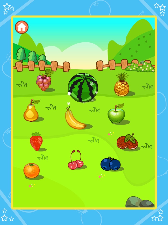 Amy认识水果-学习认识水果免费儿童小游戏