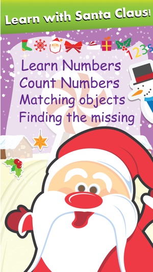 Pre k Math Smart Kids - Christmas Numbers Games(圖2)-速報App