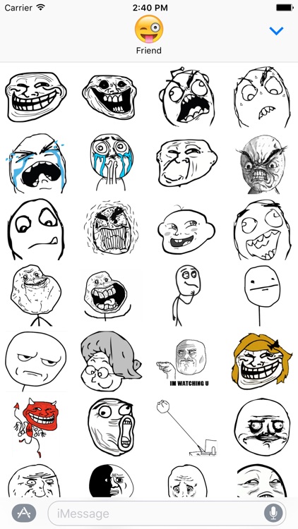 Trollfaces Memes - Big Collection Stickers Troll by Yerzhan Tleuov