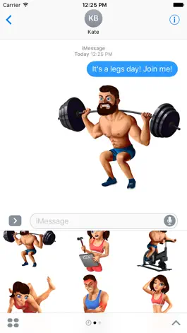 Game screenshot Fitness Stickers apk