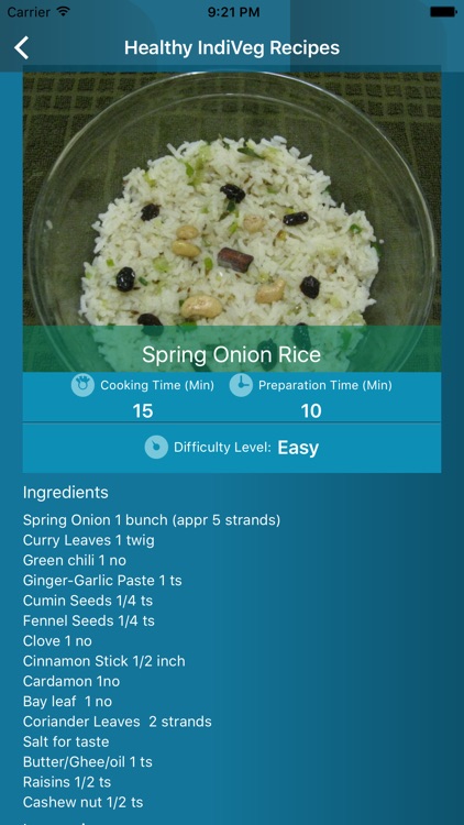 Healthy IndiVeg Recipe