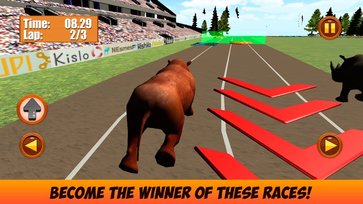 Wild Animal Racing Challenge 3D screenshot-3