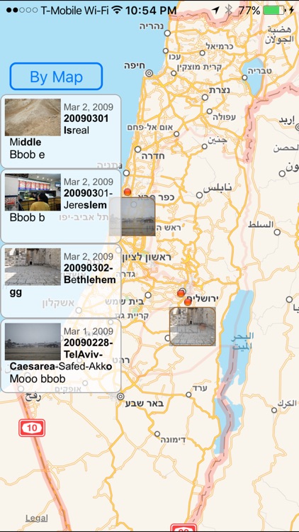 Flickr Photos on Chronicle Map