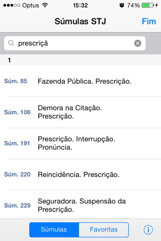 Súmulas STJ (Tribunal Justiça) screenshot 2