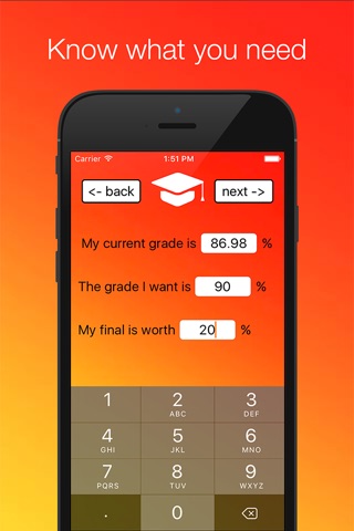 Simple Grade : Calculator screenshot 2