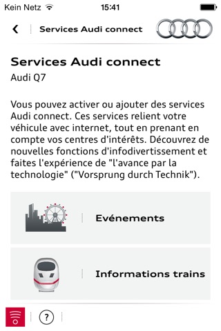 myAudi mobile screenshot 2