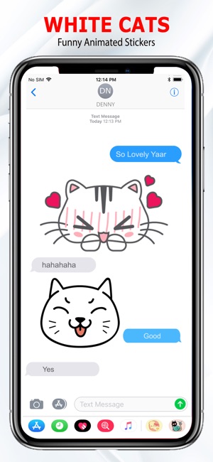 White Cat Stickers-CatMoji(圖5)-速報App