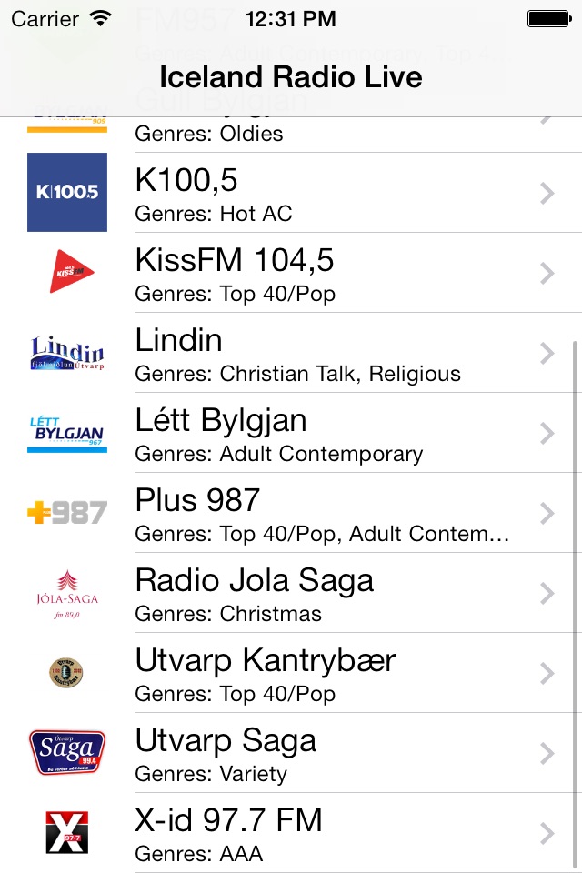 Iceland Radio Live Player (Icelandic, Ísland) screenshot 2