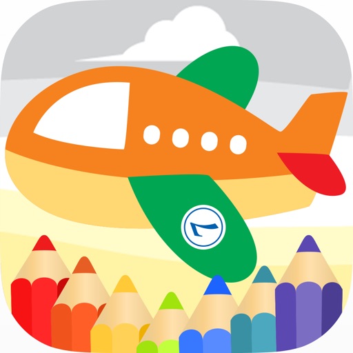 Airplane Coloring Book Games for Kids and Toddlers iOS App