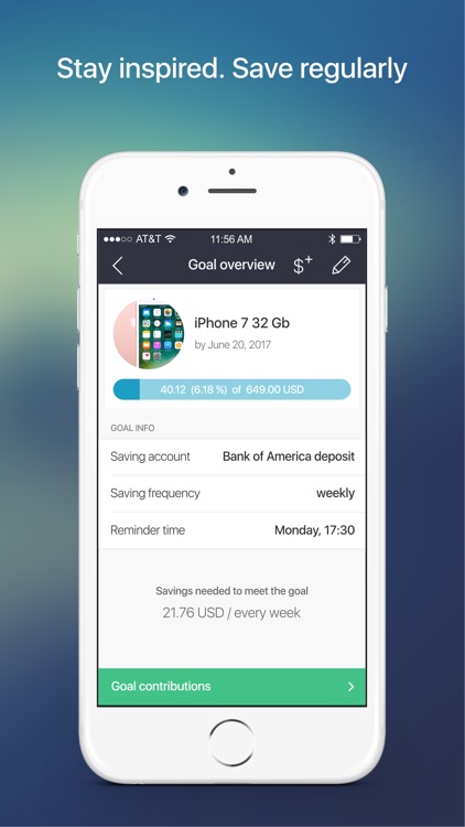 Money Box. Savings Goals – plan, visualize, track
