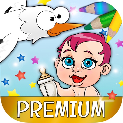 Storks Coloring Book for kids - Premium icon