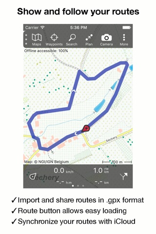 Topo GPS Belgium screenshot 3