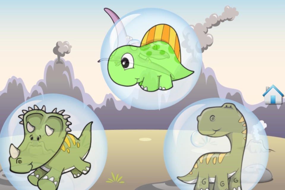 Dino Bubbles for Toddlers : discover the Dinosaurs ! FREE App screenshot 2