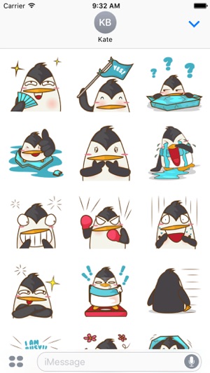 Lulu, the funny penguin for iMessage Sticker(圖2)-速報App