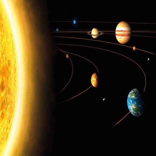 Solar System 3D Simulation Astronomy App for kids iOS App