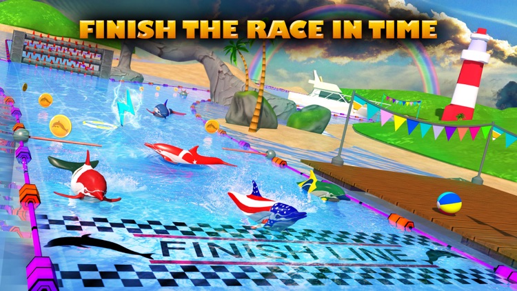 Dolphin Racing 3D screenshot-4