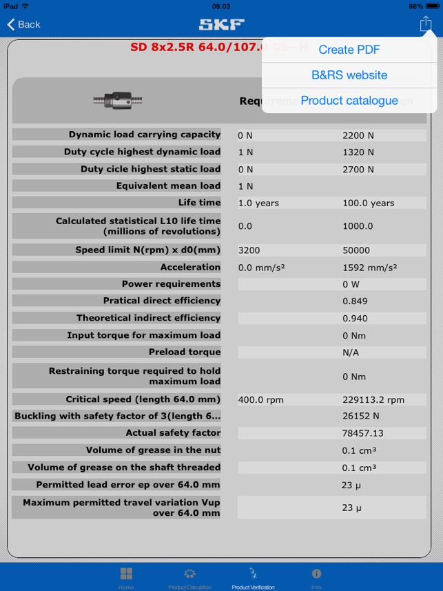 SKF Ball and Roller Screws Calculator(圖5)-速報App