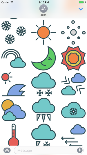 Weather Stickers - Cool Down or Heat Up Messages(圖3)-速報App