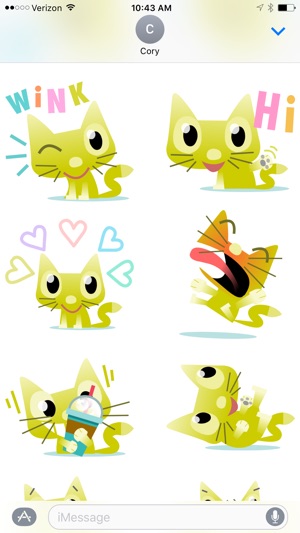 Kitty Winks Sticker Pack