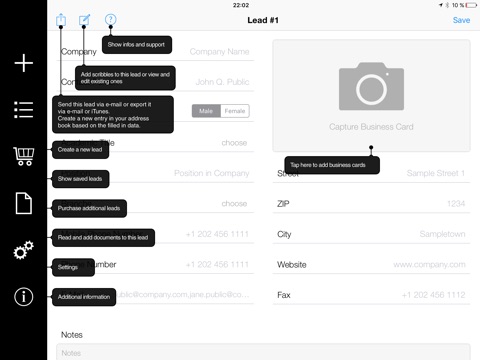 Zetes Leads PRO - Lead & Business Card Management screenshot 2