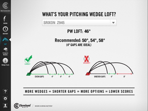 Cleveland Golf Wedge Analyzer powered by Swingbyte screenshot 3