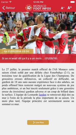 Monaco Foot Infos : toute l'actualité du club Monégasque - A(圖2)-速報App