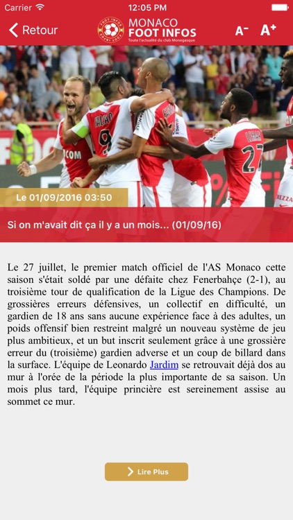 Monaco Foot Infos : toute l'actualité du club Monégasque - AS Monaco édition