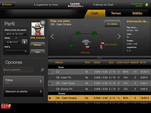Casinobarcelona.es Poker screenshot 3