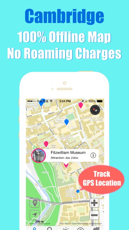 Cambridge travel guide and metro offline city map by Beetletrip Augmented Reality