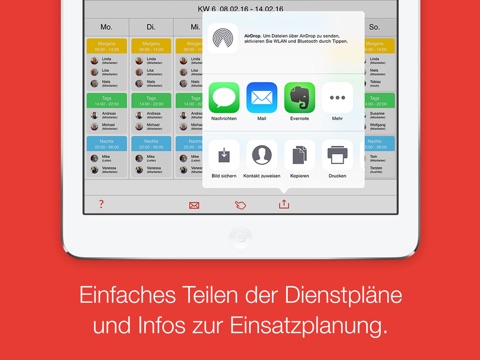 Dienstag - schedule your team I Shift Planer I Employee Scheduling I Roster Calendar screenshot 4
