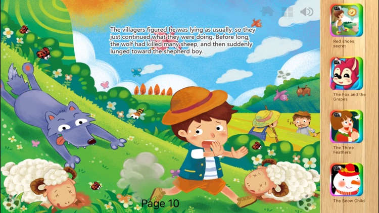 The Boy Who Cried Wolf Interactive book iBigToy by iBigToy inc.