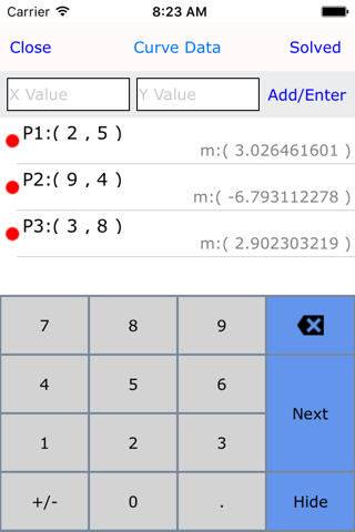 Curve Fit Graph Calculator screenshot 2