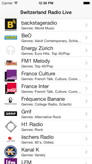 Switzerland Radio Live Player (Schweiz /