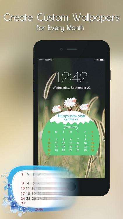 My Calendar Wallpaper Themes Maker- Create Custom Calendar Wallpapers