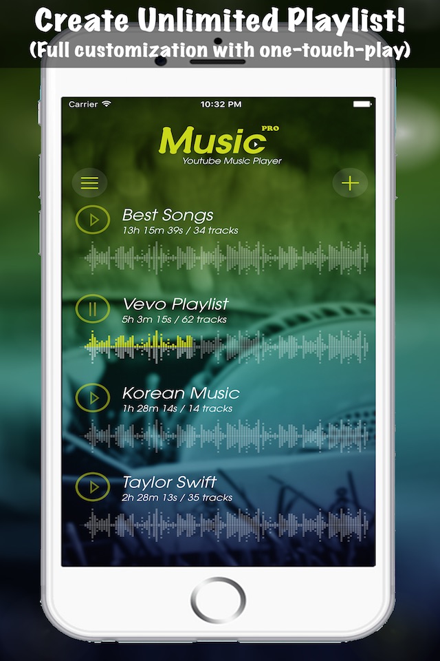 Music Pro Background Player for YouTube Video - Best YT Audio Converter and Song Playlist Editor screenshot 4