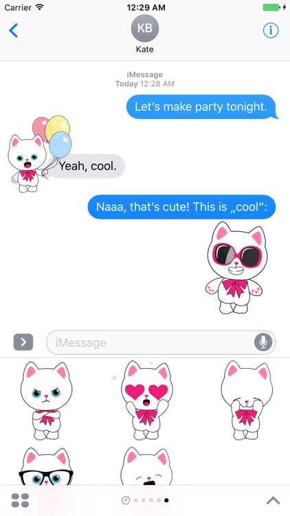 Kitty Cat animated Stickers