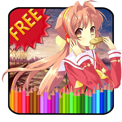 Anime Coloring Book HD iOS App