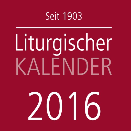 Liturgischer Kalender 2016