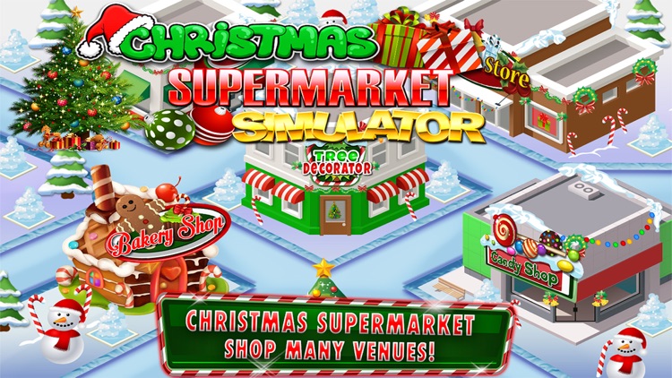 Supermarket Christmas - Grocery Store Cashier screenshot-3