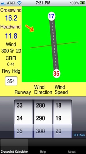 CFI Tools Crosswind Calculator