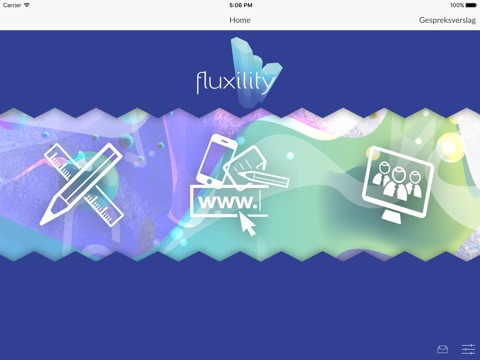Screenshot of Fluxility Accountmanagersapp