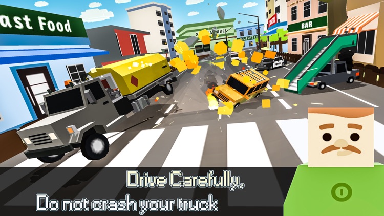 Blocky Cargo Transporter Truck-Craft Pro