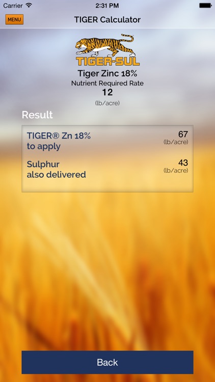 TigerSul  Crop Nutrient Calculator screenshot-3