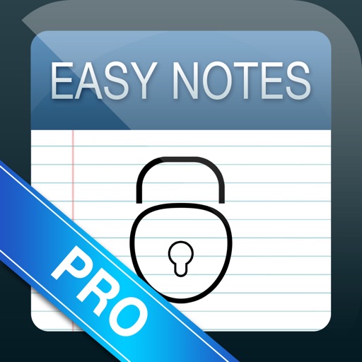 Easy Notes Locker Pro - Password Protected Notepad iOS App