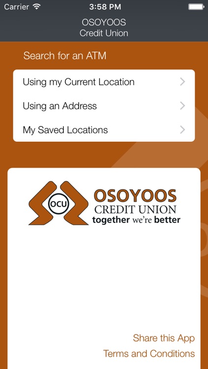 Osoyoos Credit Union ATM Locator