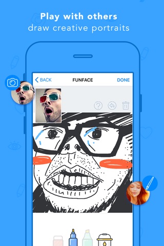 FunFace - Take a selfie , let’s draw it！ screenshot 2