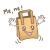 Choose the Paper Bag Stickers for Text Messages