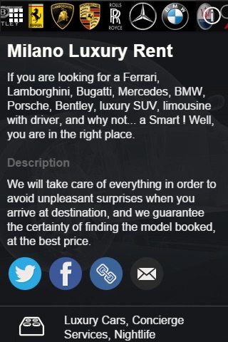 Luxury Car Rental screenshot 2